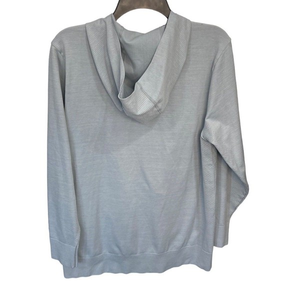 Second Skin Full Zip Mens Hoodie Gray Size‎ Med Stretchy - Picture 2 of 7
